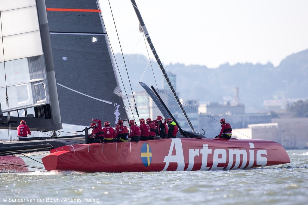 First sailing day of the AC72 of Artemis Racing, 13 November 2012, Alameda, USA © Sander van der Borch / Artemis Racing http://www.sandervanderborch.com