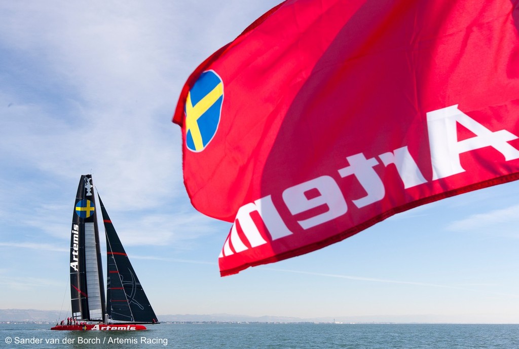 First sailing day of the AC72 of Artemis Racing, 13 November 2012, Alameda, USA photo copyright Sander van der Borch / Artemis Racing http://www.sandervanderborch.com taken at  and featuring the  class