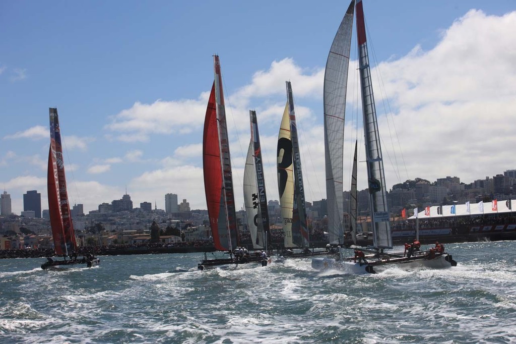 26/08/2012,San Francisco(USA,CA), 34th America's Cup, America's Cup World Series San Francisco 2012 August, Final Race Day photo copyright ACEA - Photo Gilles Martin-Raget http://photo.americascup.com/ taken at  and featuring the  class