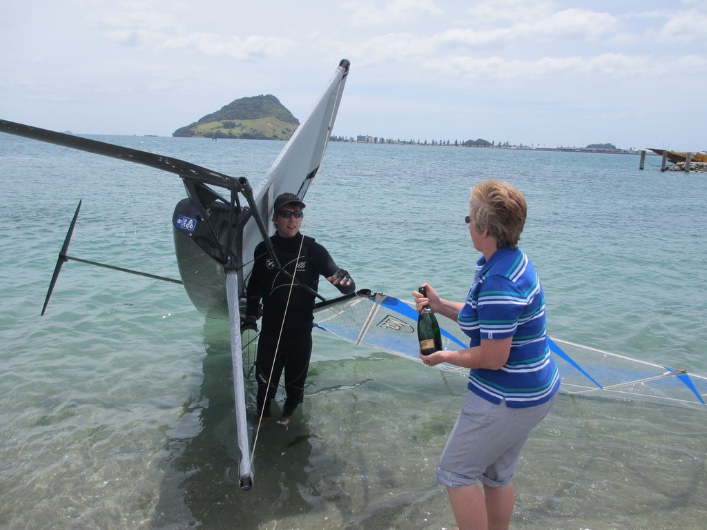 Christening the new Moth at the Mount. © Richard Burling