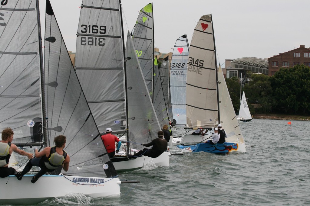 Twenty six Cherub fronted the start line for Round 1 of the NSW State CHampionships - NSW Cherub State Championships Round 1 © Margaret Sanderson