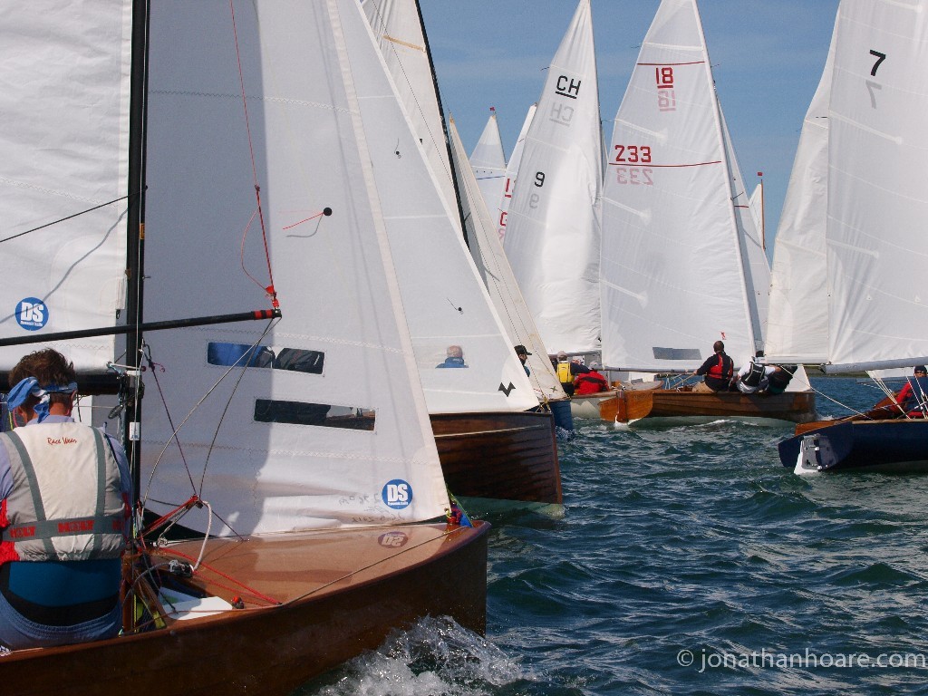 Close racing at the 2012 Bosham Classic Boat Revival photo copyright Jonathan Hoare taken at  and featuring the  class