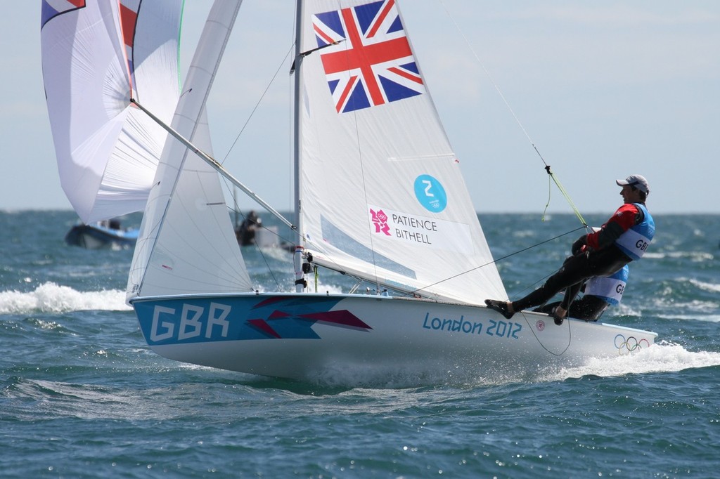 Luke Patience and Stuart Bithell (GBR) Day 9 2012 Olympic Regatta, Weymouth photo copyright Richard Gladwell www.photosport.co.nz taken at  and featuring the  class