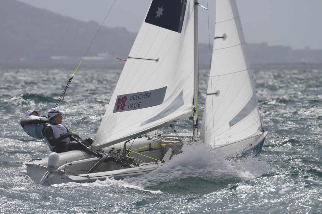 Mathew Belcher and Malcolm Page (AUS) 470 Men August 1, 2012 - Weymouth, England -  © Richard Gladwell www.photosport.co.nz
