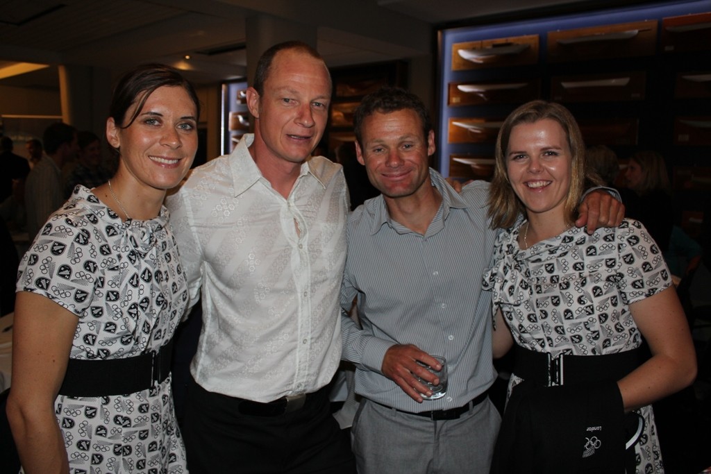 Jo Aleh, Dave Slyfield, Nathan Handley and Polly Powrie - 2012 Yachting Excellence Awards photo copyright Jodie Bakewell-White taken at  and featuring the  class