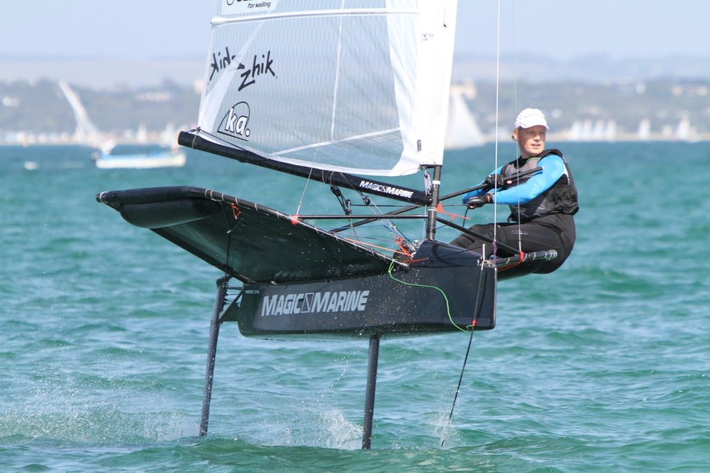 Leigh Dunstan - KA Sail Victorian Moth Grand Prix Series © Russell Bates