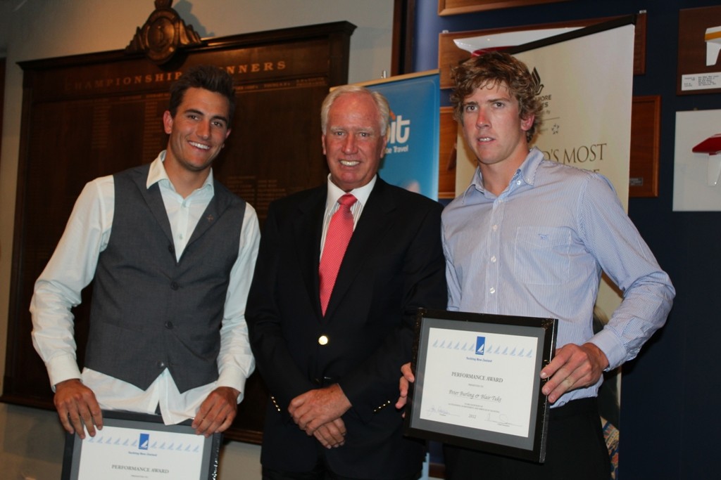 Performance Awards winners Peter Burling and Blair Tuke  - 2012 Yachting Excellence Awards photo copyright Jodie Bakewell-White taken at  and featuring the  class