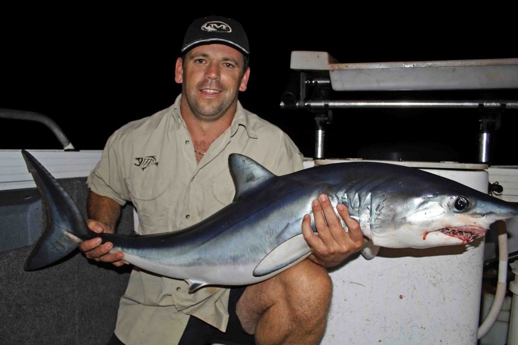 Mako sharks can also be caught at night. © Jarrod Day