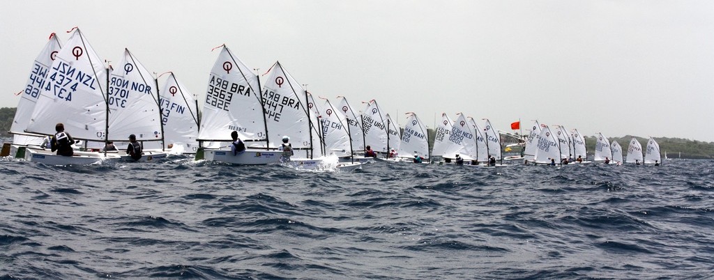 Race 1 start - Optimist World Championships photo copyright John Adair taken at  and featuring the  class