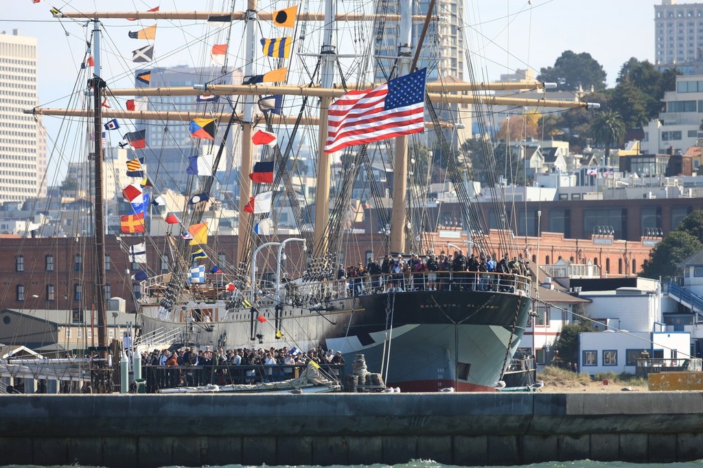 Big crowds for Fleet Week stayed to see the ACWS - America&rsquo;s Cup World Series San Francisco 2012 October, Final Race Day photo copyright ACEA - Photo Gilles Martin-Raget http://photo.americascup.com/ taken at  and featuring the  class