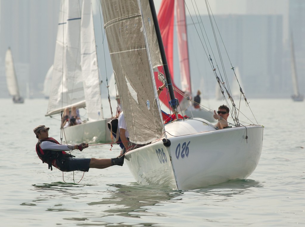 RHKYC Autumn Regatta 2012 - race 1 - weight to leeward ©  RHKYC/Guy Nowell http://www.guynowell.com/