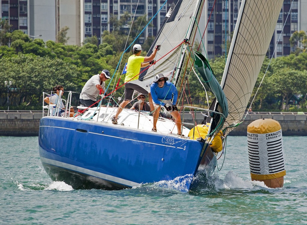 RHKYC Autumn Regatta 2012 - races 2 and 3 - Barnstormer at the top mark ©  RHKYC/Guy Nowell http://www.guynowell.com/