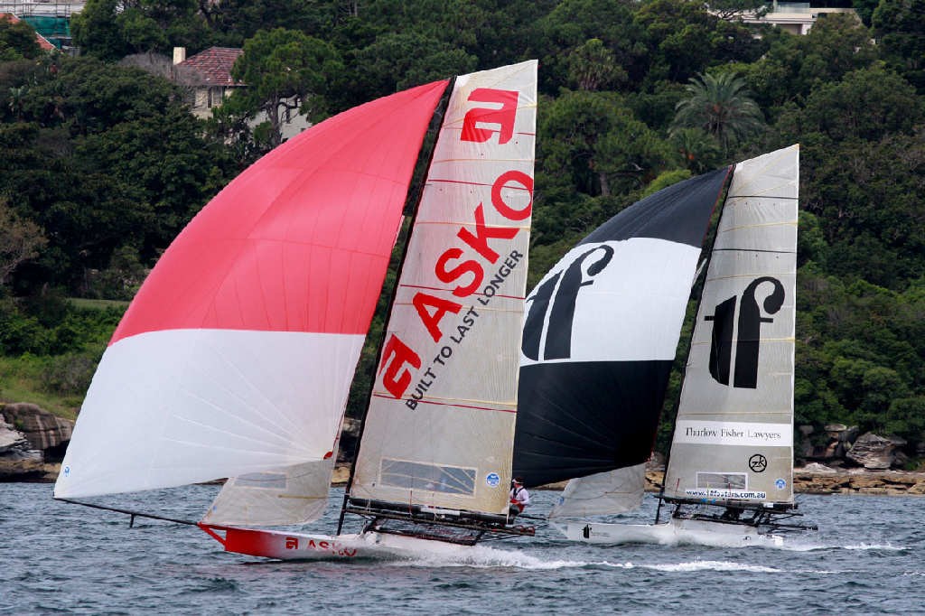 Asko 18 Skiff photo copyright Frank Quealey /Australian 18 Footers League http://www.18footers.com.au taken at  and featuring the  class