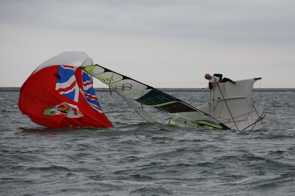 August 1, 2012 - Weymouth, England - 49er crew Jesse and Alexander Kirkland (BER) © Richard Gladwell www.photosport.co.nz