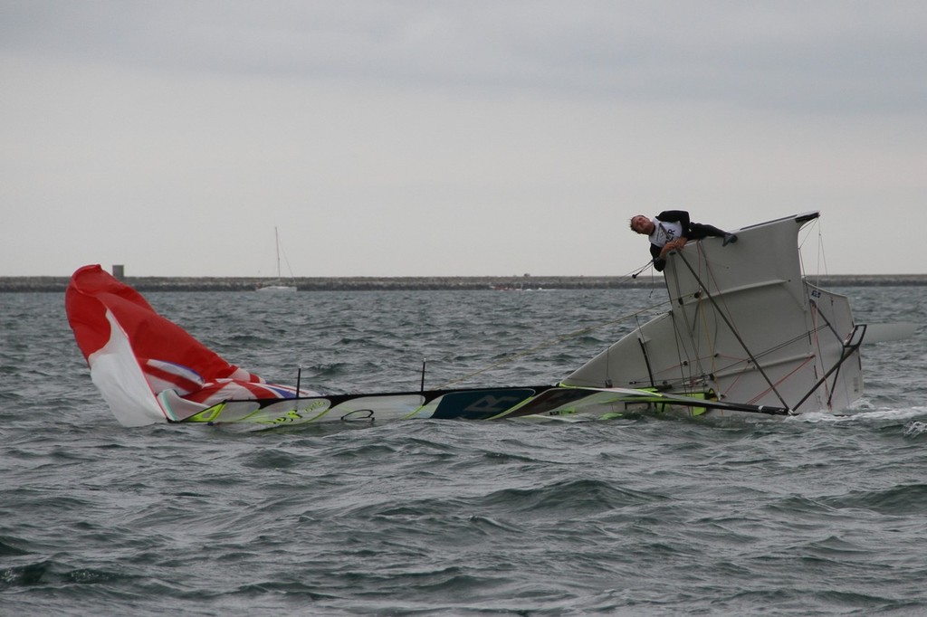 August 1, 2012 - Weymouth, England - 49er crew Jesse and Alexander Kirkland (BER) © Richard Gladwell www.photosport.co.nz