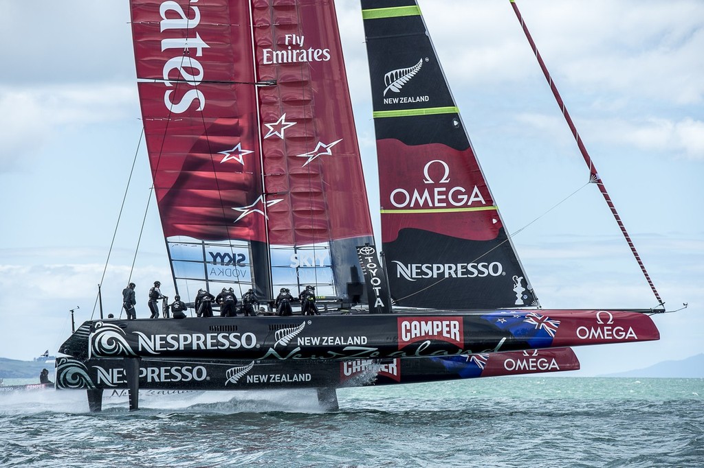 Emirates Team NZ - Hauraki Gulf November 16, 2012 © Chris Cameron/ETNZ http://www.chriscameron.co.nz