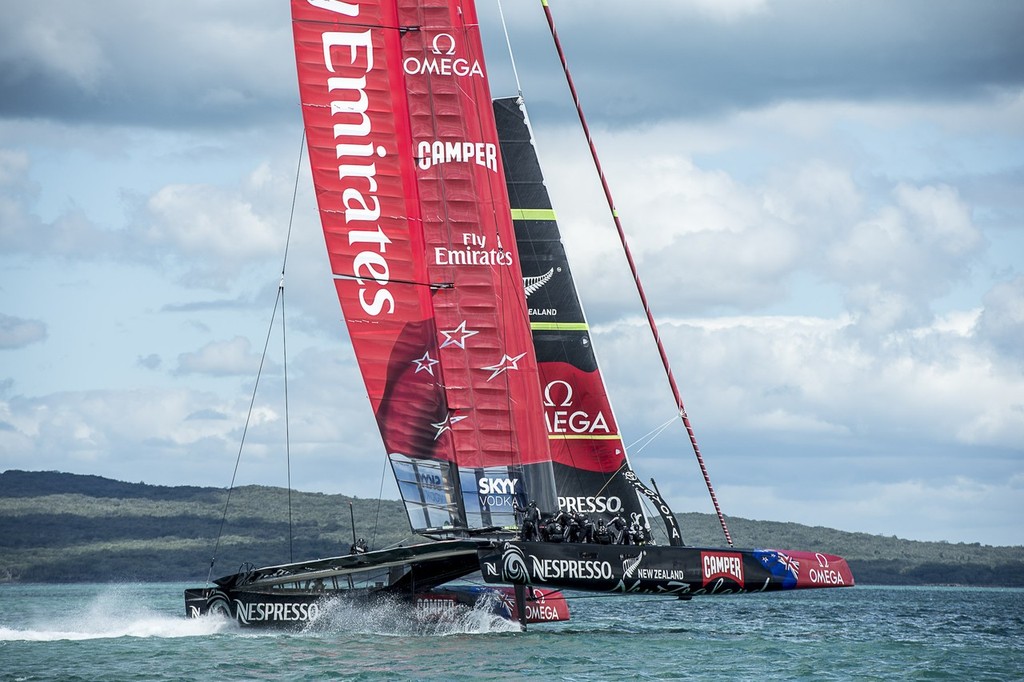 Emirates Team NZ - Hauraki Gulf November 16, 2012 © Chris Cameron/ETNZ http://www.chriscameron.co.nz