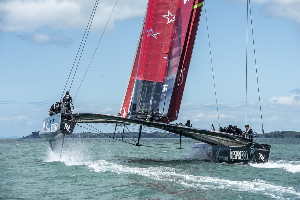 Emirates Team NZ - Hauraki Gulf November 16, 2012 © Chris Cameron/ETNZ http://www.chriscameron.co.nz