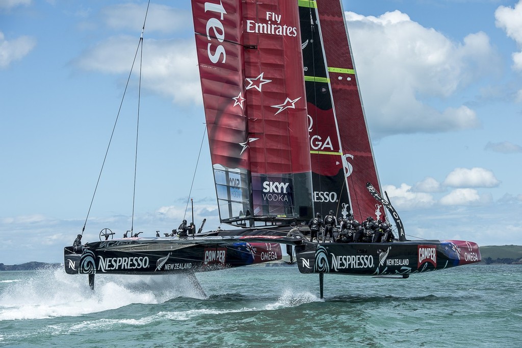 Emirates Team NZ - Hauraki Gulf November 16, 2012 © Chris Cameron/ETNZ http://www.chriscameron.co.nz