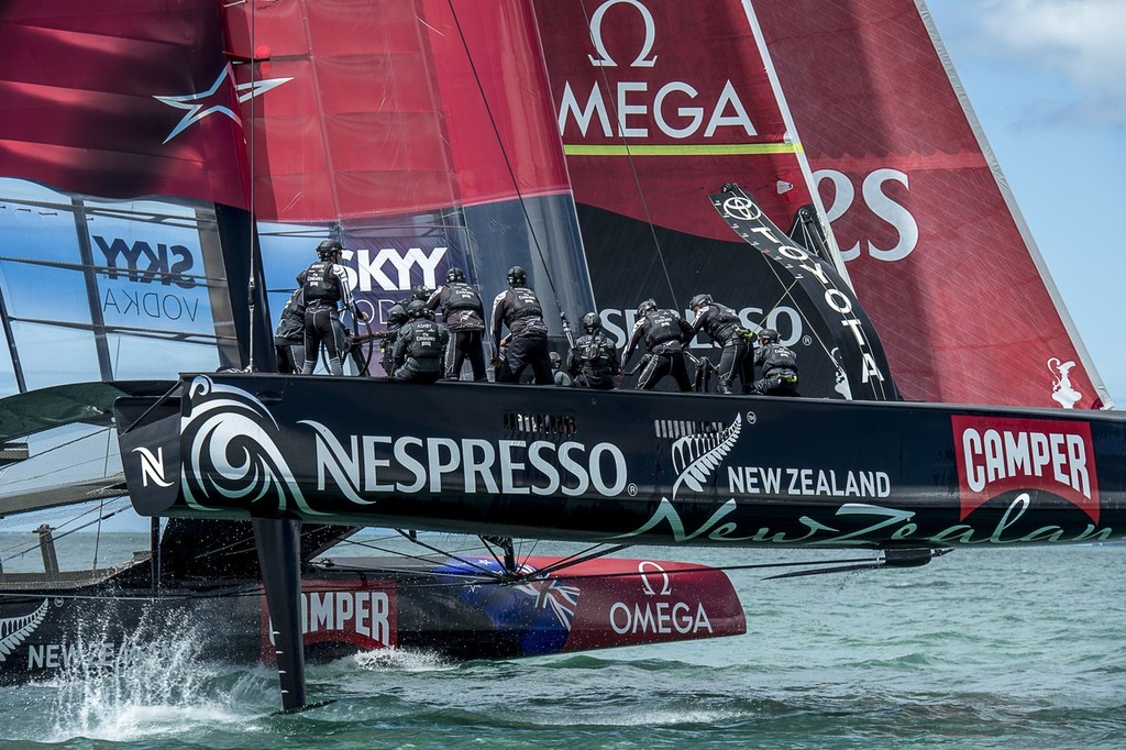 Emirates Team NZ - Hauraki Gulf November 16, 2012 © Chris Cameron/ETNZ http://www.chriscameron.co.nz