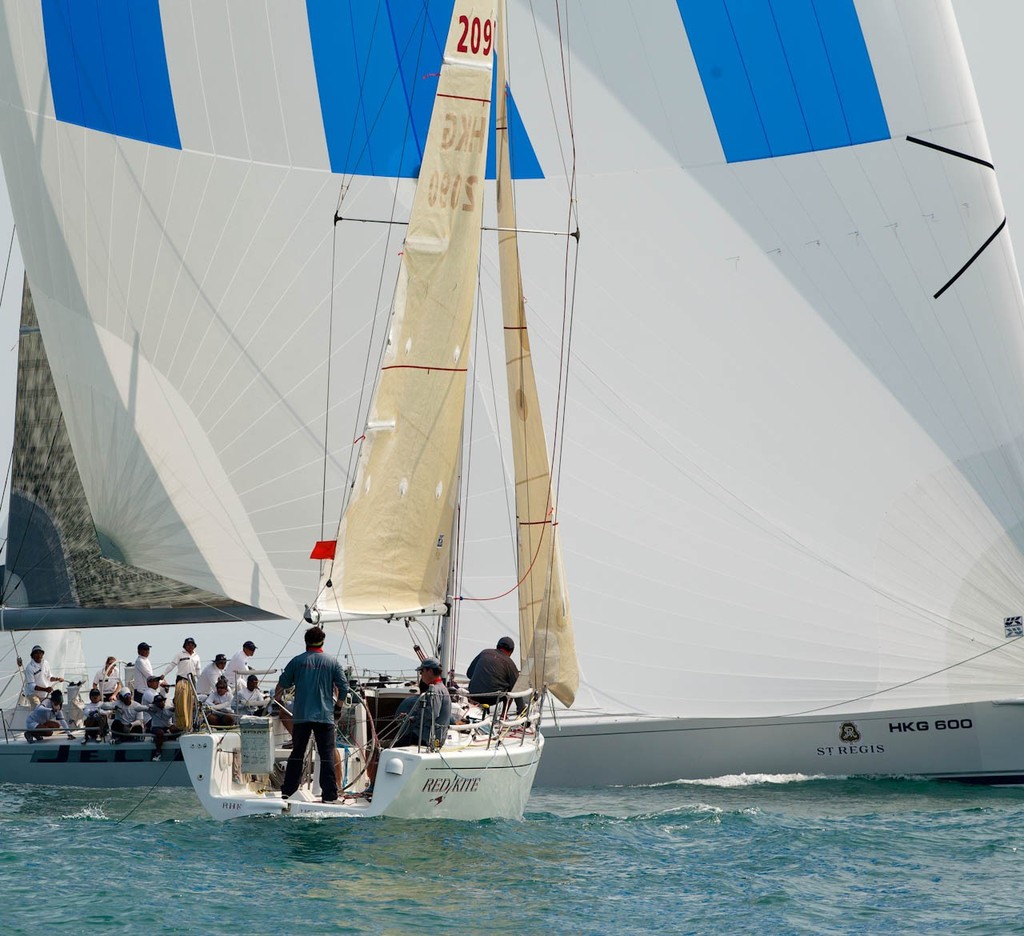 St Regis International China Coast Regatta 2012 - day 2 - Jelik crosses Red Kite ©  RHKYC/Guy Nowell http://www.guynowell.com/