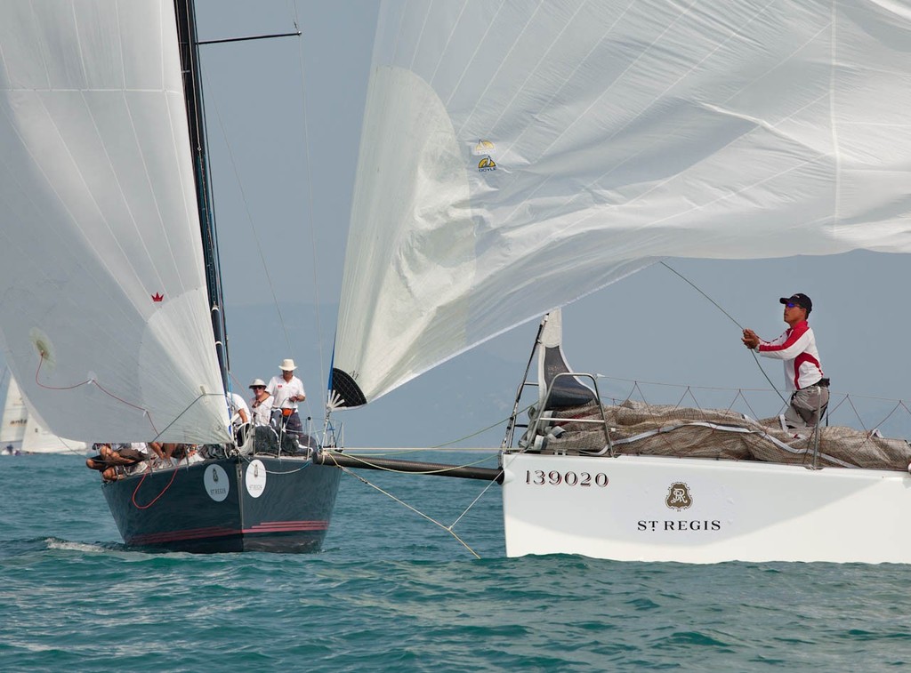 St Regis International China Coast Regatta 2012 - day 2 - Red Kite II squeaks in at the finish ©  RHKYC/Guy Nowell http://www.guynowell.com/