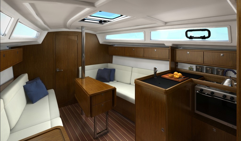 Generous main salon on the new Bavaria 33 © Bavaria Yachts Australia http://www.bavariasail.com.au