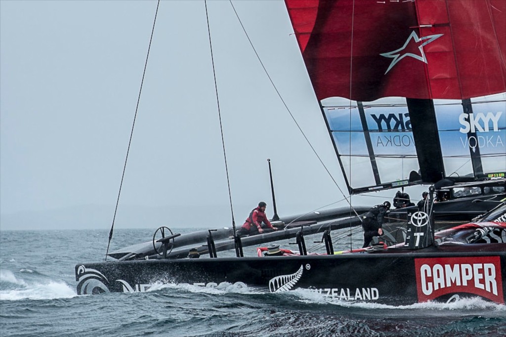 Emirates Team New Zealand AC72 testing on the Hauraki Gulf. 14/11/2012 photo copyright Chris Cameron/ETNZ http://www.chriscameron.co.nz taken at  and featuring the  class