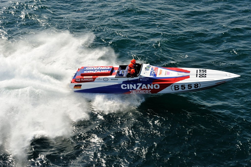 Cinzano 558 - 2011 Cowes Torquay Cowes Winner - British Powerboat Festival 2011 photo copyright Chris Davies / powerboatpix.co.uk http://www.powerboatpix.co.uk taken at  and featuring the  class