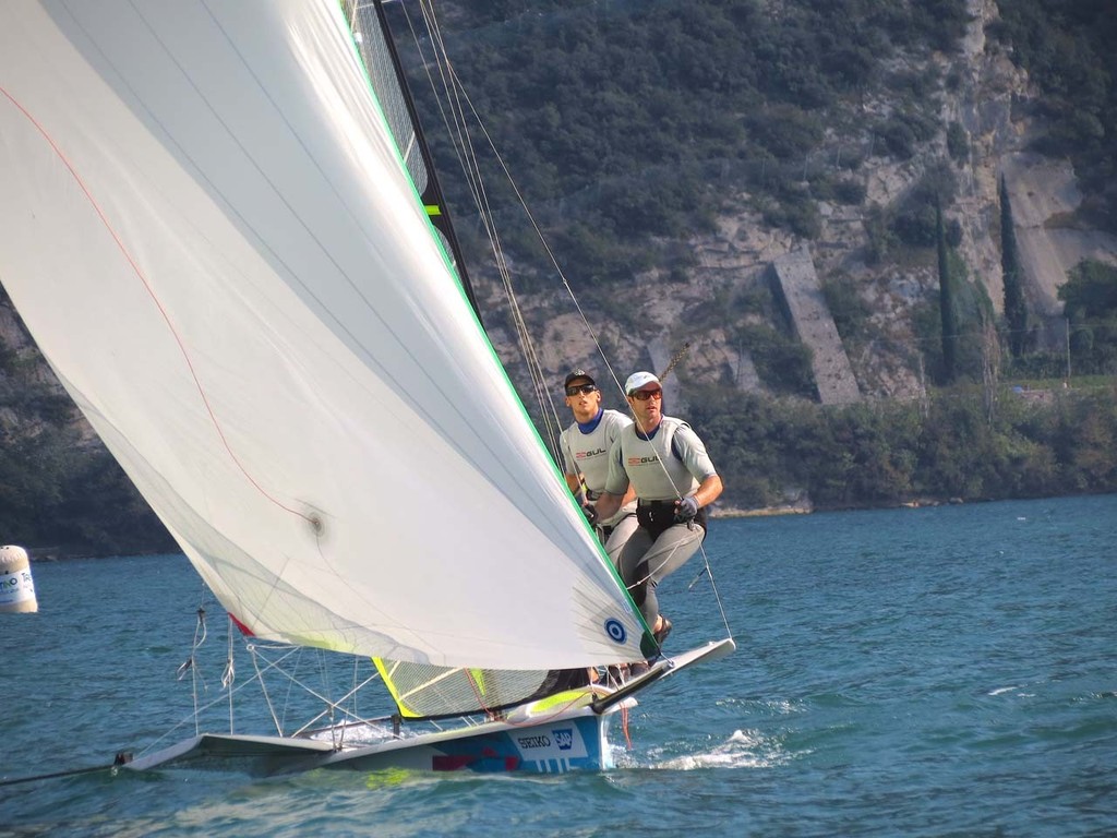 Ireland’s Ryan Seaton and Matt McGovern - 2012 49er European Championship © Dan Cunningham