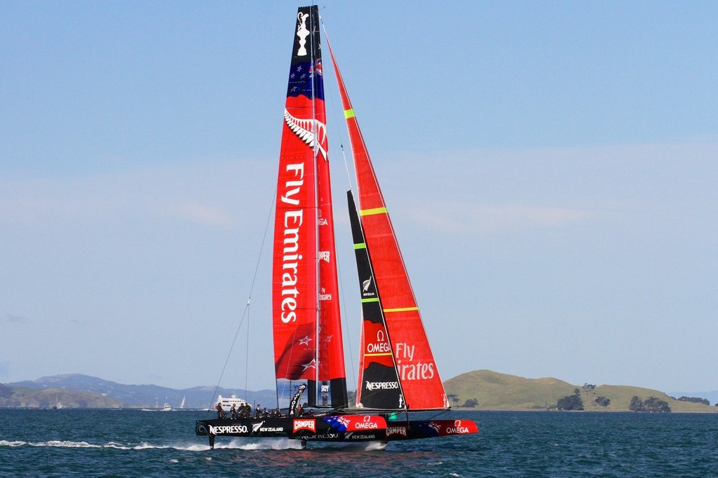 ETNZ121012 (6) - Emirates Team NZ AC72 October 12,2012 photo copyright Richard Gladwell www.photosport.co.nz taken at  and featuring the  class