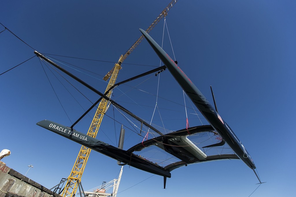 AC72 Wing step test - Oracle Team USA, San Francisco © Guilain Grenier Oracle Team USA http://www.oracleteamusamedia.com/