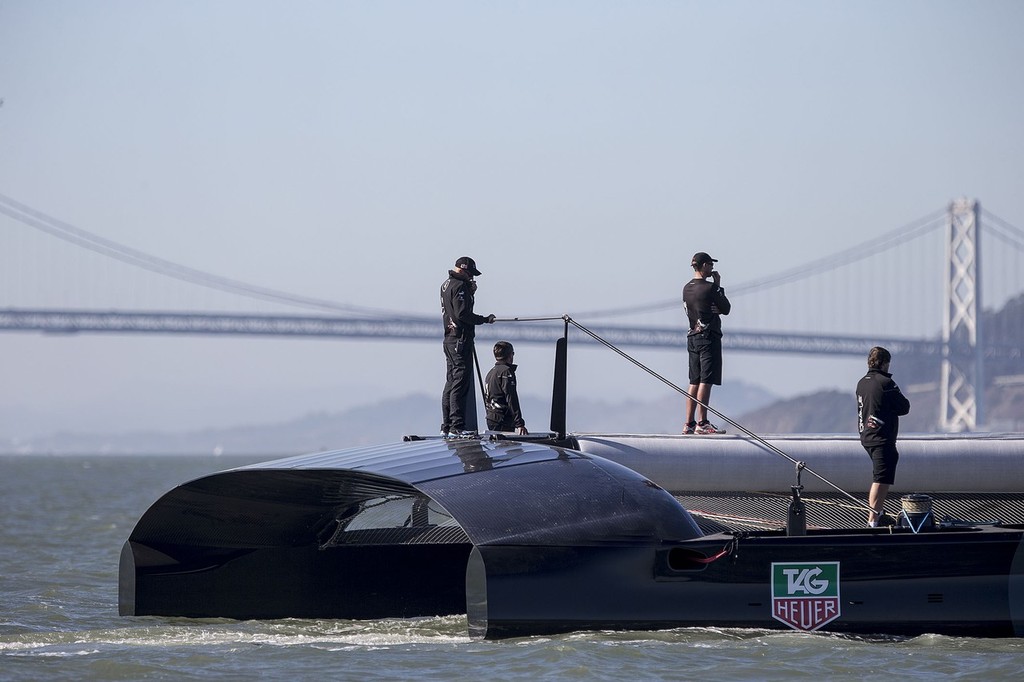 AC72 Oracle Team USA features an over-size mainbeam © Guilain Grenier Oracle Team USA http://www.oracleteamusamedia.com/