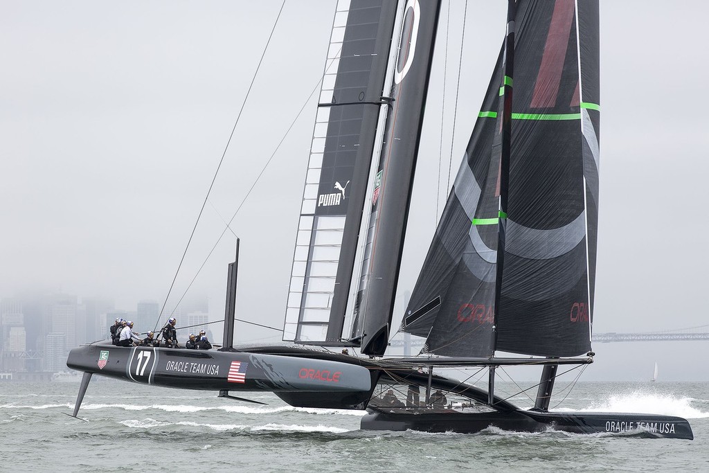 AC72 Oracle Team USA - attracted a lot of comment about her twisting platform © ACEA - Photo Gilles Martin-Raget http://photo.americascup.com/