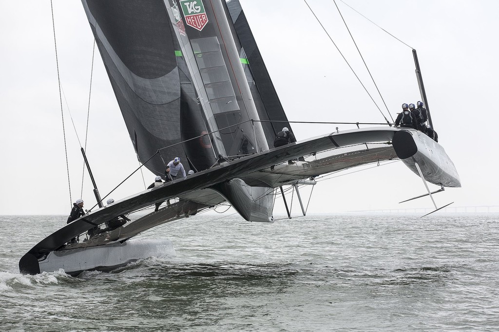 Oracle Team USA’s AC72 - Day 3 of sailing in San Francisco © Guilain Grenier Oracle Team USA http://www.oracleteamusamedia.com/