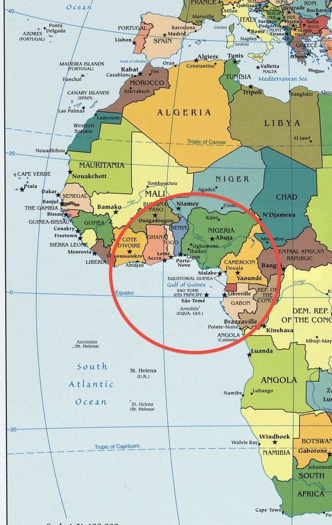 Gulf Of Guinea Map Security Company Assesses Pirate Risks In Gulf Of Guinea