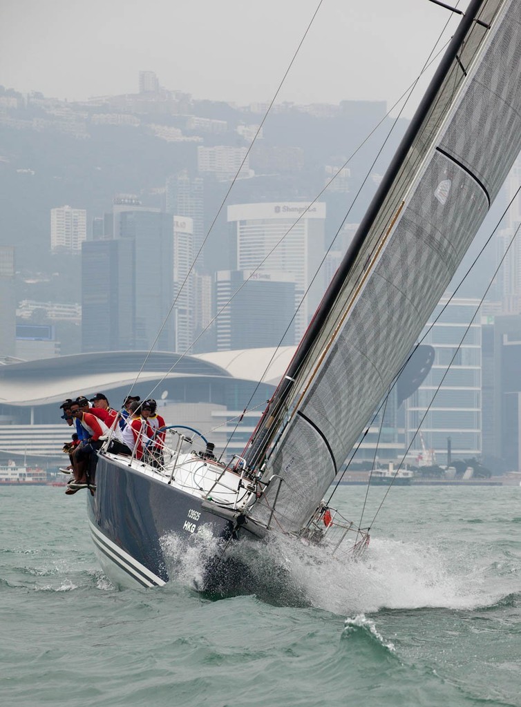 RHKYC Hainan Race 2012 - Jelik 5, first out of the box, first out of the harbour ©  RHKYC/Guy Nowell http://www.guynowell.com/