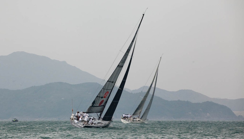 RHKYC Hainan Race 2012 - EFG Bank Mandrake, Zanzibar, beating past Cape Collinson photo copyright  RHKYC/Guy Nowell http://www.guynowell.com/ taken at  and featuring the  class