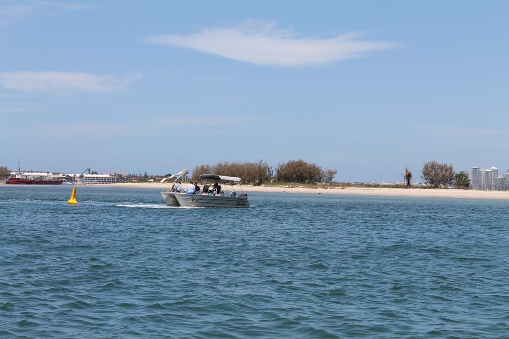 Heading to the Broadwater for the breeze and libations photo copyright Jeni Bone taken at  and featuring the  class