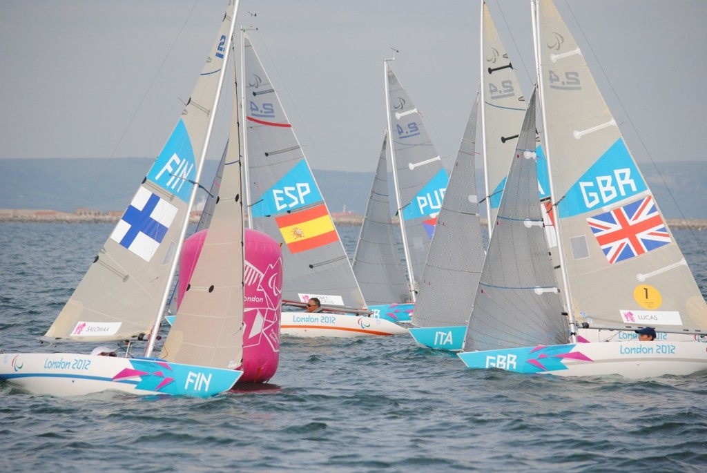 24mR - Day 5 of the 2012 Paralympics sailing at London Olympics photo copyright David Staley - IFDS  taken at  and featuring the  class