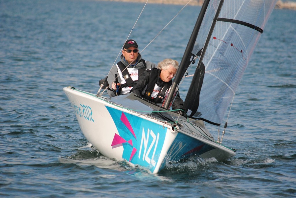 Jan Apel and Tim Dempsey (NZL), SKUD 18 racing on Day 4 of the 2012 Paralympics at Portland photo copyright David Staley - IFDS  taken at  and featuring the  class