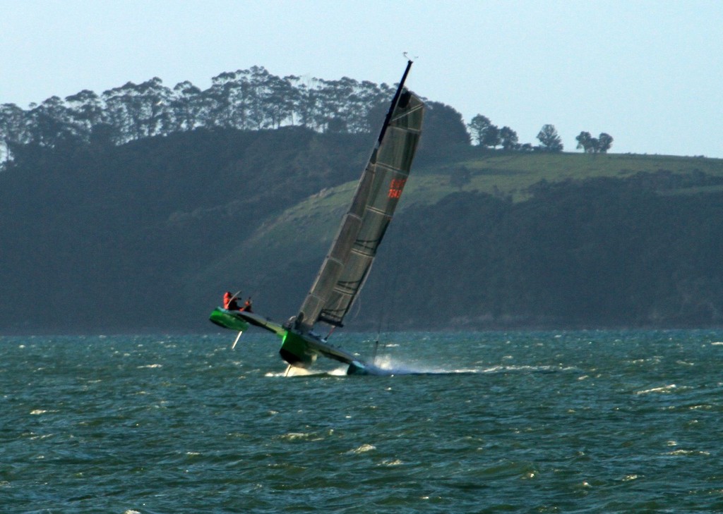 Timberwolf finishes the 2012 Coastal Classic in Russell © Steve Western www.kingfishercharters.co.nz