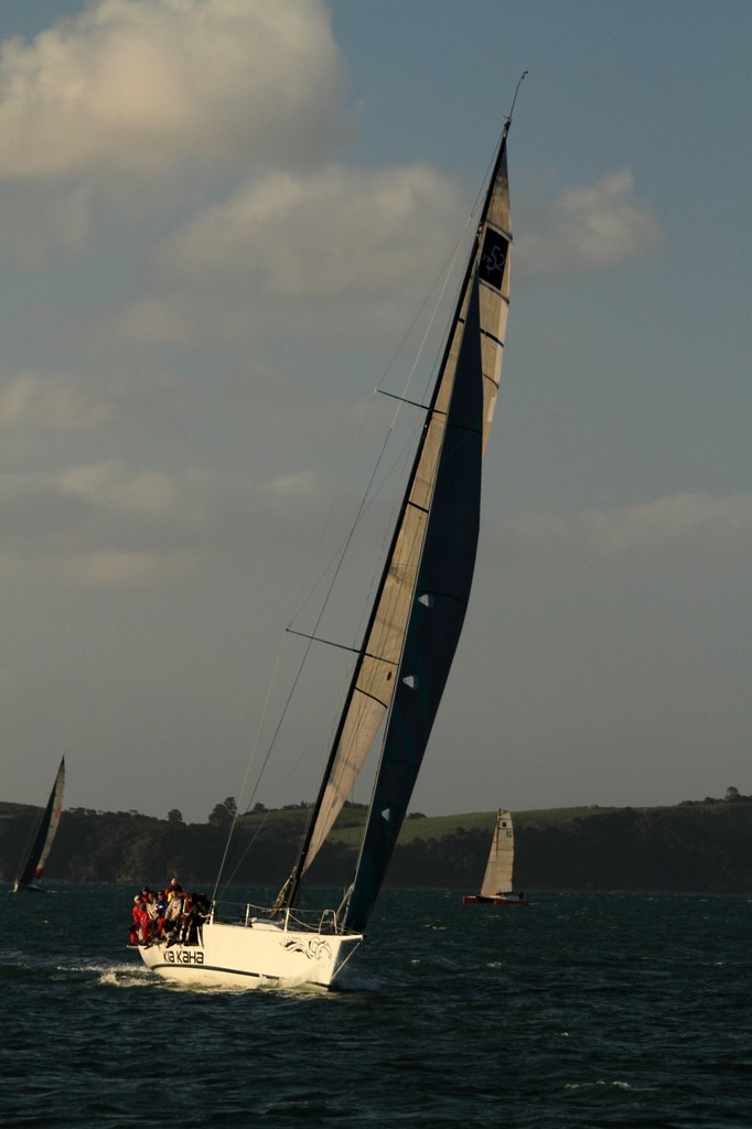 Kia Kaha finishes the 2012 Coastal Classic photo copyright Steve Western www.kingfishercharters.co.nz taken at  and featuring the  class