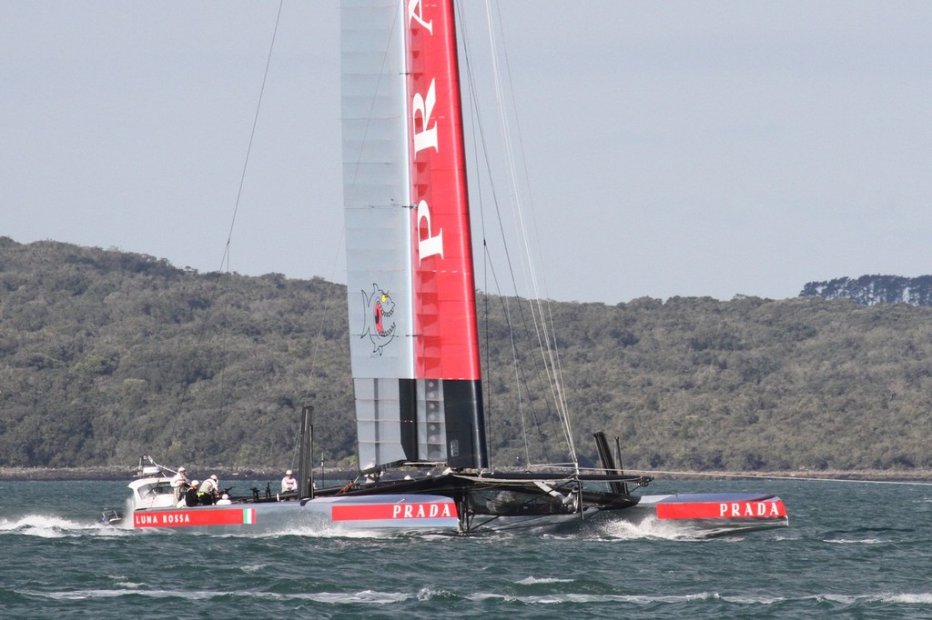 America&rsquo;s Cup - Luna Rossa Challenge November 9, 2012 photo copyright Sail-World.com/NZ  taken at  and featuring the  class