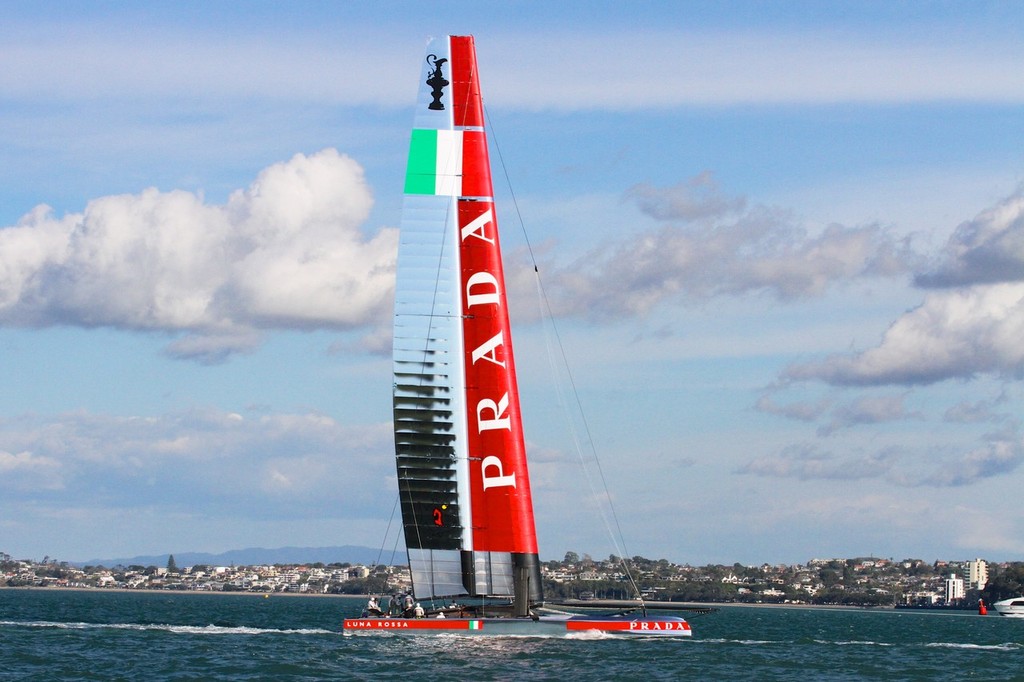 America&rsquo;s Cup - Luna Rossa Challenge November 9, 2012 photo copyright Richard Gladwell www.photosport.co.nz taken at  and featuring the  class