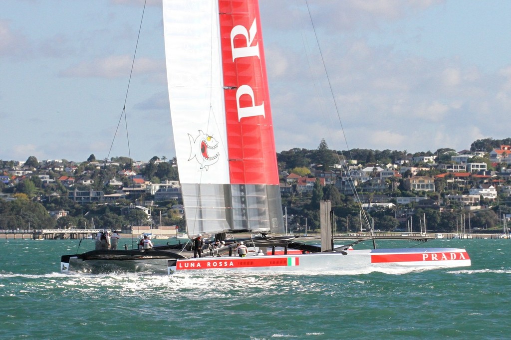 America&rsquo;s Cup - Luna Rossa Challenge November 9, 2012 photo copyright Richard Gladwell www.photosport.co.nz taken at  and featuring the  class