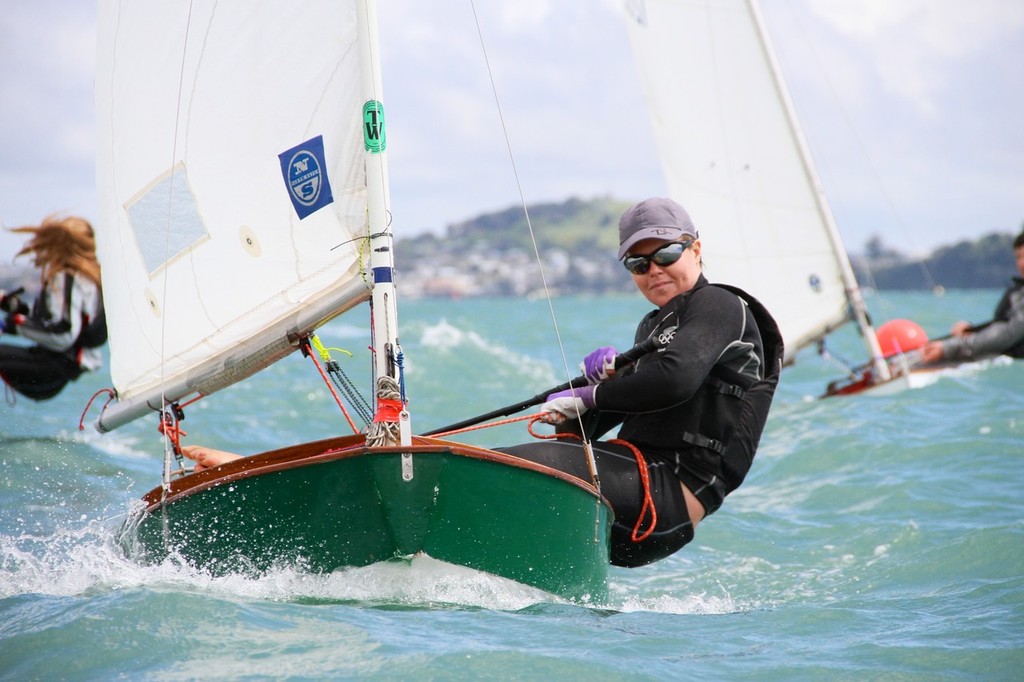 Olivia Powrie back in the P-Class at Kohimaramara Yacht Club  Sunday September 23, 2012 .  © Richard Gladwell www.photosport.co.nz