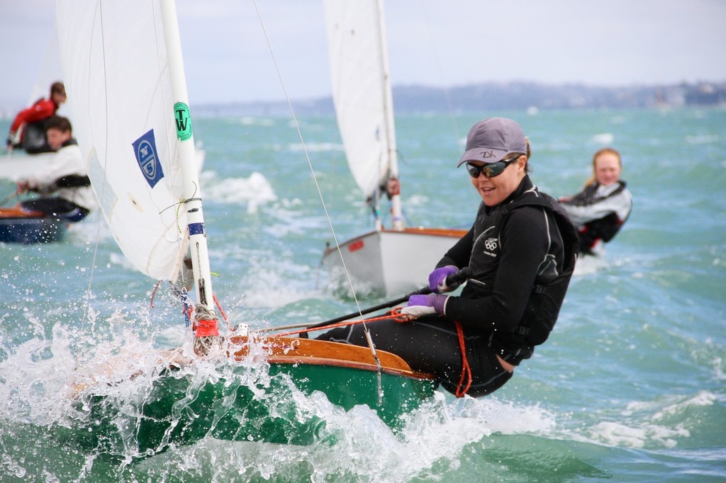 Olivia Powrie back in the P-Class at Kohimaramara Yacht Club  © Richard Gladwell www.photosport.co.nz