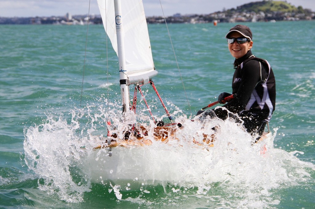 Jo Aleha back in the P-Class at Kohimaramara Yacht Club  Sunday Sptember 23, 2012 .  © Richard Gladwell www.photosport.co.nz