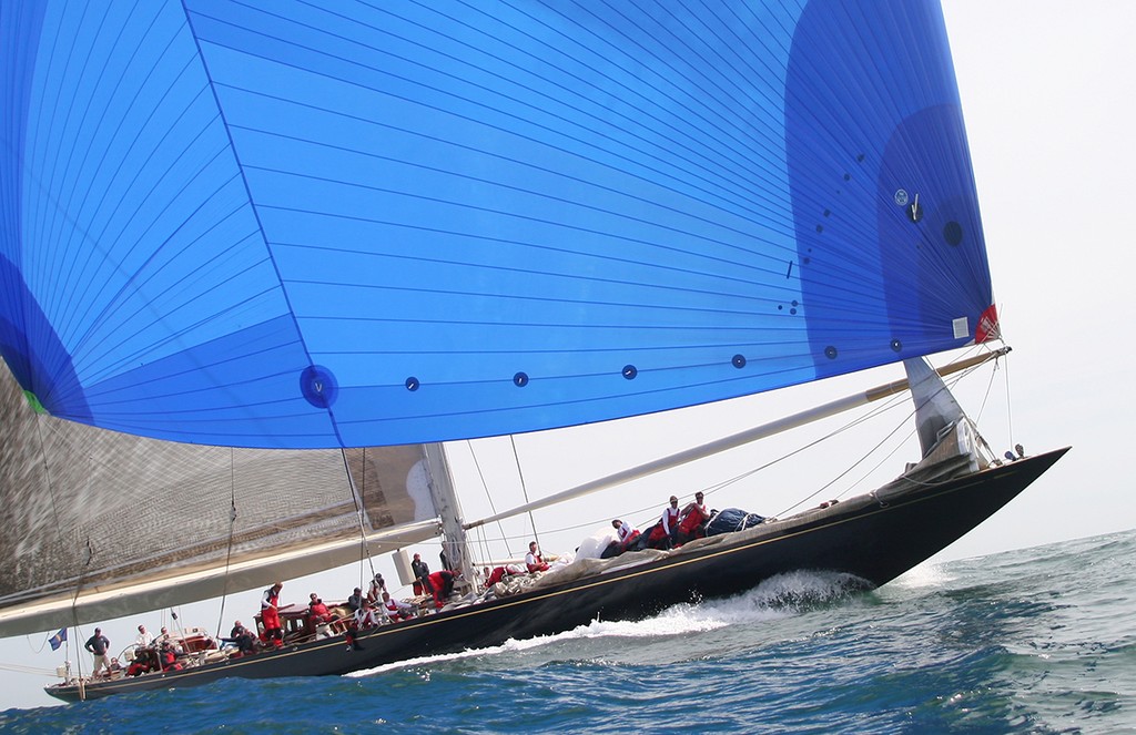 Velsheda under spinnaker - J Class 100 Guineas Cup © Crosbie Lorimer http://www.crosbielorimer.com
